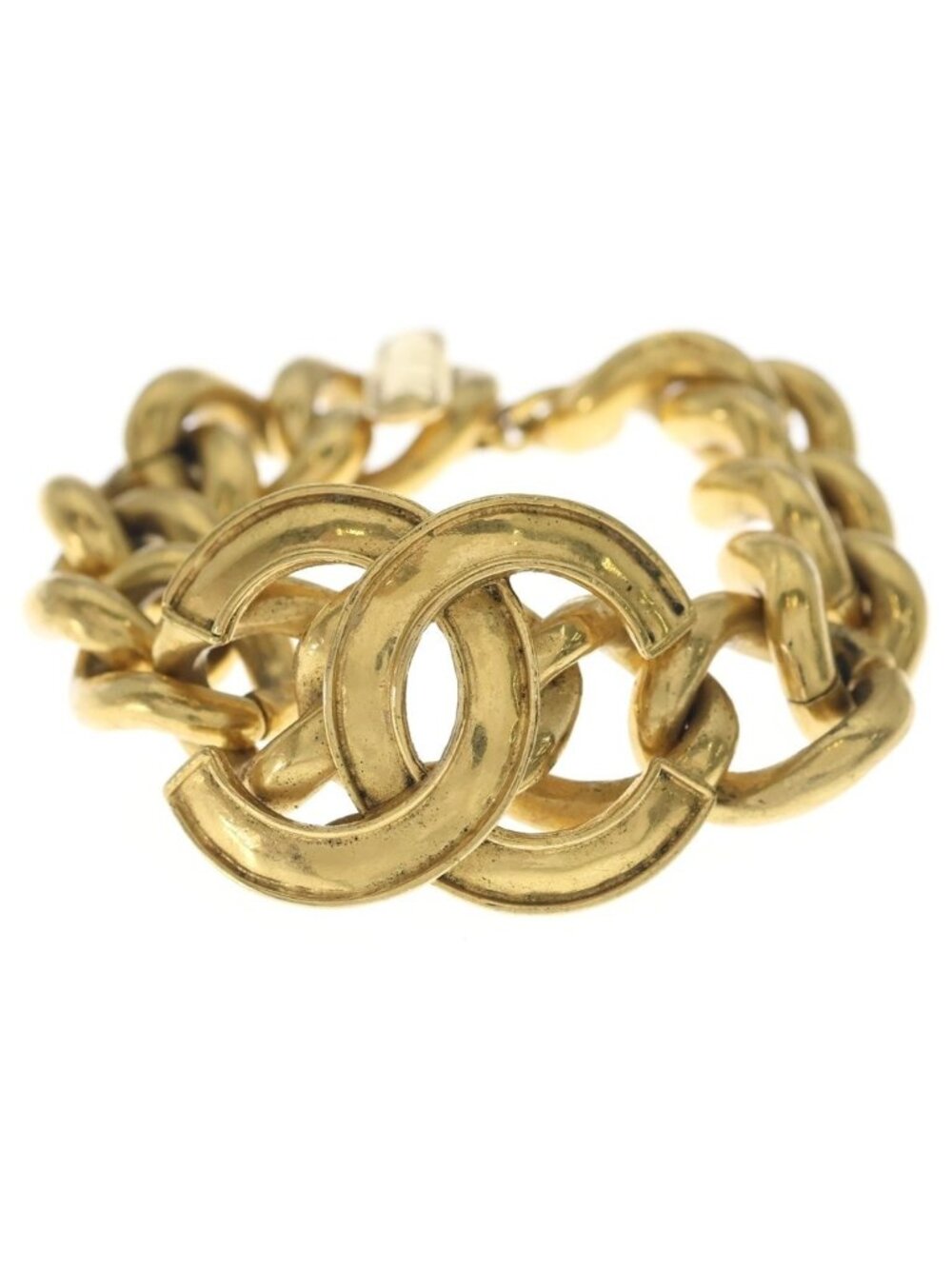 Chanel CC Logo Chain Bracelet Gold